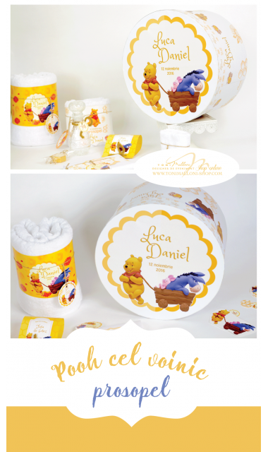 Trusou de botez cu broderie personalizata si ursuletul Winnie Pooh, Ursuletul cel voinic 5